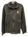 The North Face Size M Gray Polyester Solid Zipper Men's Jacket Gray / M