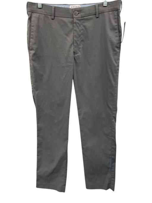 Peter Millar Size 31 Gray Polyester Solid Zip Fly Men's Pants Gray / 31