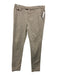 Ted Baker Size 32L Beige Cotton Solid Zip Fly Men's Pants Beige / 32L