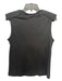 Tibi Size XS Black Cotton Shoulder Pads Cap Sleeve Solid Top Black / XS