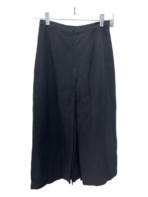 A Piece Apart Size 0 Black Linen & Cotton Pleats Side Zip pleats Pants Black / 0