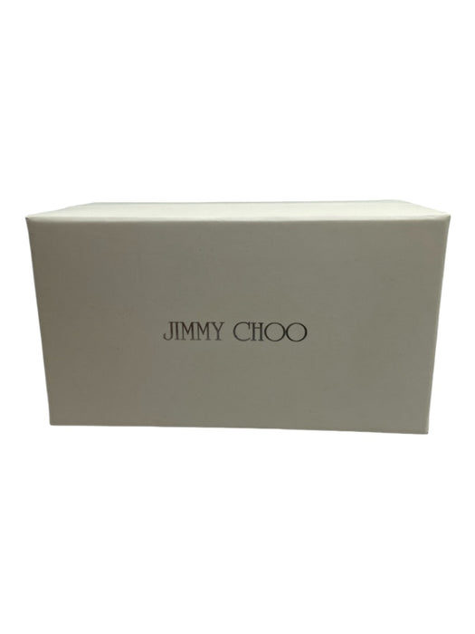 Jimmy Choo Milky White & Gold Acetate & Metal Box Inc. Sunglasses Milky White & Gold