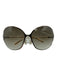 Jimmy Choo Milky White & Gold Acetate & Metal Box Inc. Sunglasses Milky White & Gold