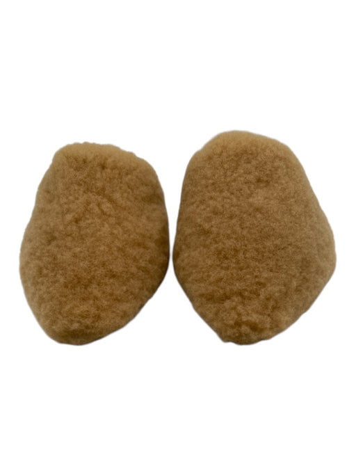 Jenni Kayne Shoe Size 36 Black & Tan leather sole Shearling Pointed Toe Flats Black & Tan / 36