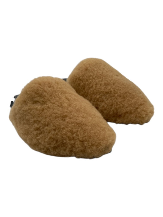 Jenni Kayne Shoe Size 36 Black & Tan leather sole Shearling Pointed Toe Flats Black & Tan / 36