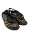 Prada Shoe Size 36 Brown & Black Patent Leather Ribbon Laces Low Top Sneakers Brown & Black / 36