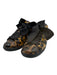 Prada Shoe Size 36 Brown & Black Patent Leather Ribbon Laces Low Top Sneakers Brown & Black / 36
