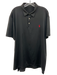 Polo Size Est L Black Solid Polo Men's Short Sleeve Black / Est L