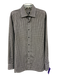 Bugatchi Size XL Gray, Black & White Cotton Plaid Button Down Long Sleeve Shirt Gray, Black & White / XL