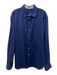Robert Graham AS IS Size Est L Blue Cotton All Over Print Long Sleeve Shirt Blue / Est L