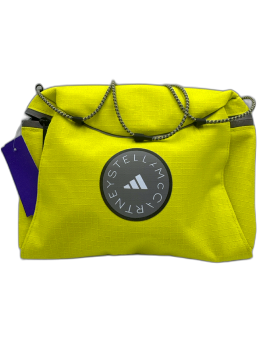 Adidas X Stella McCartney Highlighter Yellow Polyester Bungee Detail Bag Highlighter Yellow