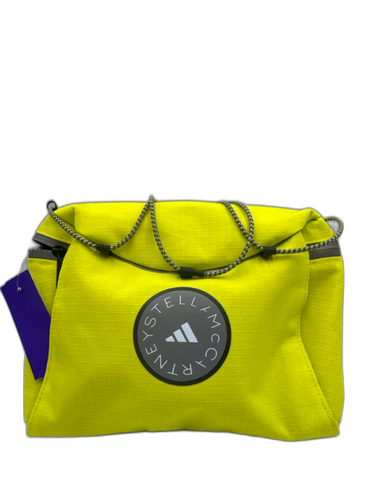 Adidas X Stella McCartney Highlighter Yellow Polyester Bungee Detail Bag Highlighter Yellow