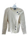 Isabel Marant Size S White Cotton Long Sleeve Buttons Wrap Textured Jacket White / S