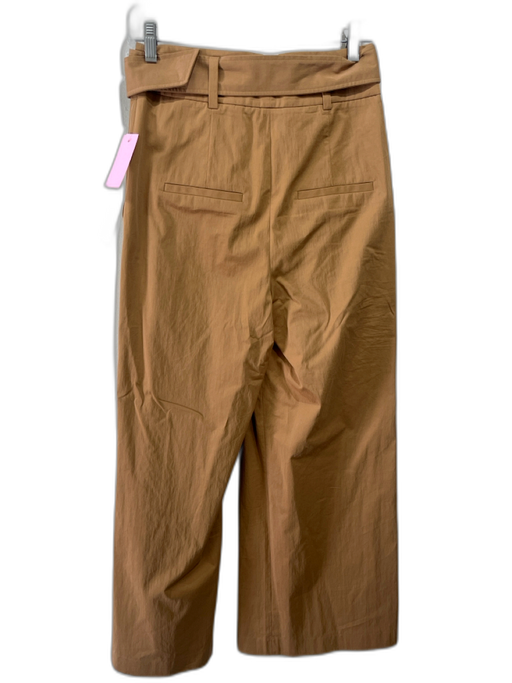 Veronica Beard Size 2 Tan Cotton Cotton Blend High Rise Pleated Front Pants Tan / 2