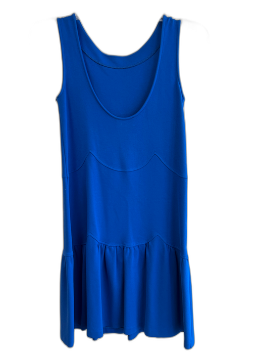 Red Valentino Size Est XS Blue No Fabric Tag Scoop Neck & Back Sleeveless Dress Blue / Est XS