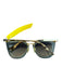 Prada Blue Acrylic & metal Gray Lenses clear frame Cat Eye Sunglasses Blue