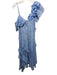 Tanya Taylor Size 0 Light blue & white Silk Blend Spaghetti Strap Spotted Dress Light blue & white / 0