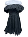Ulla Johnson Size 2 Black Cotton Strapless Ruffle Detail Above knee Ruffle Dress Black / 2