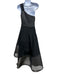 David Koma Size 8 Black Polyester Blend Sleeveless One Shoulder Lace Detail Gown Black / 8