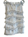 Alexis Size XS White Polyester & Cotton Strapless Back Zip Fringe Detail Dress White / XS