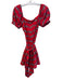 Alice & Olivia Size 2 Red, White & Black Polyester Off Shoulder Zebras Dress Red, White & Black / 2
