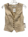 Zimmermann Size 0 Beige & Brown Linen Striped Sleeveless Button Front Vest Top Beige & Brown / 0