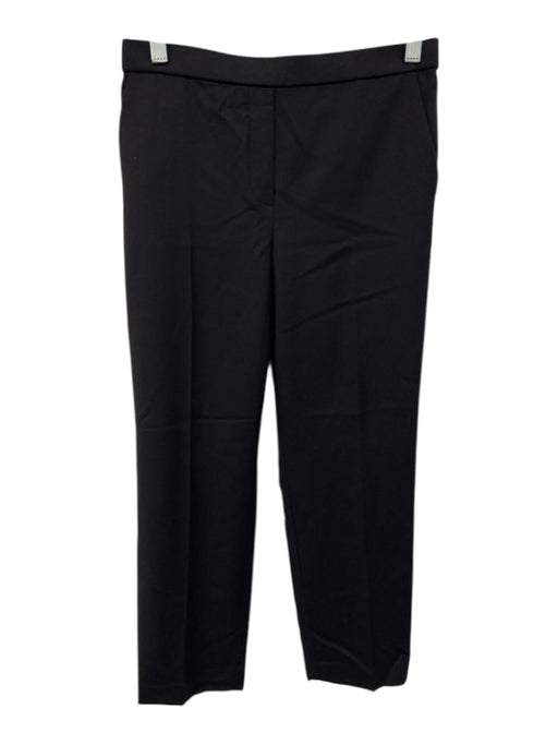 Theory Size 2 Navy Blue Missing Fabric Tag Wool Feel Elastic Waistband Pants Navy Blue / 2