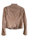 Vince Size 2 Taupe Lamb leather Suede Zip Up Pockets Jacket Taupe / 2