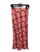 Rachel Comey Size 2 White & Red Viscose Floral Maxi Side Button Skirt White & Red / 2