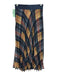 Margaret O'leary Size XS Navy Blue, Red & Yellow Polyester Plaid Midi Skirt Navy Blue, Red & Yellow / XS