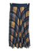 Margaret O'leary Size XS Navy Blue, Red & Yellow Polyester Plaid Midi Skirt Navy Blue, Red & Yellow / XS