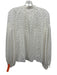 Frame Size S White Silk & Rayon Long Sleeve Swiss Dots Slip Top White / S