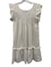 Mi Golondrina Size S White Missing Fabric Tag Ruffle Cap Sleeve Dress White / S