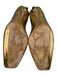 Christian Lacroix Shoe Size 40 Silver & Gold Leather Metallic Kitten Heel Flats Silver & Gold / 40