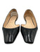 Christian Louboutin Shoe Size 40 Black Leather D'orsay Pointed Square Toe Flats Black / 40