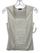 Akris Size 4 White Cotton Square Neck Pintuck Sleeveless Top White / 4