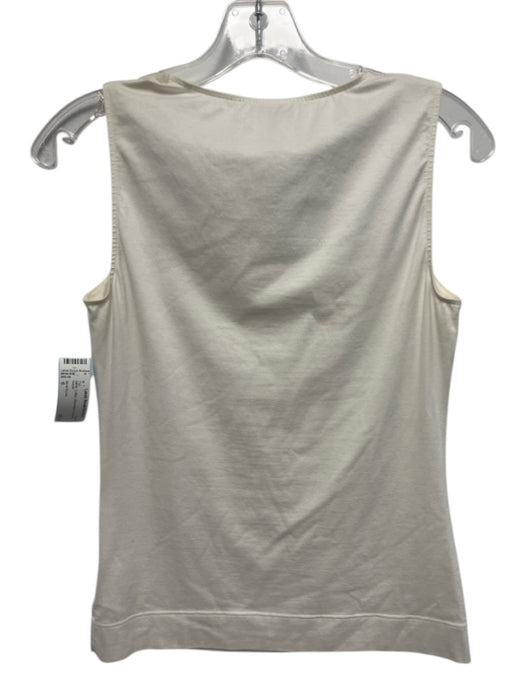Akris Punto Size 6 White Cotton Sleeveless Top White / 6