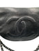 Chanel Black & Silver Caviar Leather Quilted Detail Chain Strap Shoulder Bag Bag Black & Silver / M