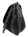 Chanel Black & Silver Caviar Leather Quilted Detail Chain Strap Shoulder Bag Bag Black & Silver / M