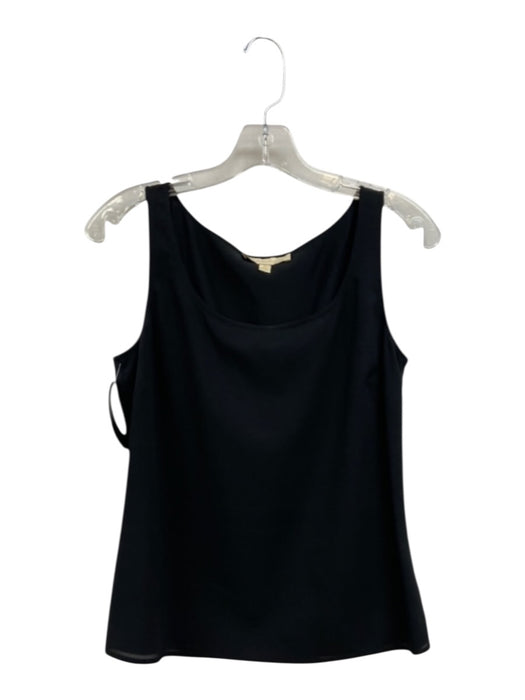St. John Couture Size P Black Silk Sleeveless Side Zip Top Black / P