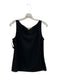 St. John Couture Size P Black Silk Sleeveless Side Zip Top Black / P