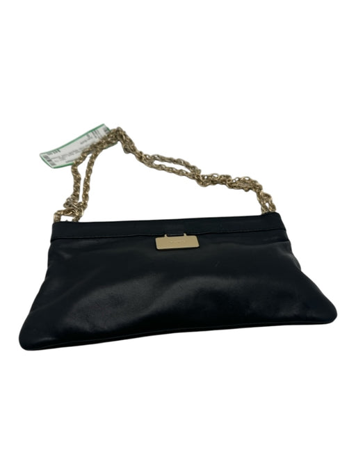 Kate Spade Black Leather Mini Gold Chain Magnetic Close shoulder bag Bag Black / S