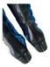 Balenciaga Shoe Size 39.5 Black & Blue Leather Velvet Riding Square Toe Boots Black & Blue / 39.5