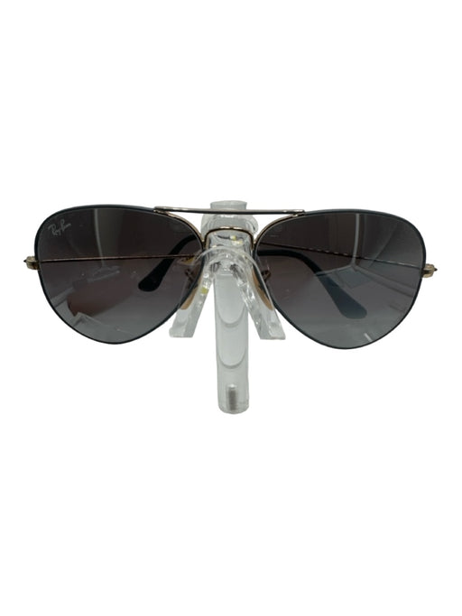 Ray Ban Gold & Gray Metal Frame Aviator Gold Hardware Tinted Sunglasses Gold & Gray