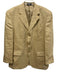Haspel Tan Linen Solid 3 button Men's Blazer Tan / 42