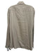 Boss Size L Gray Silk Herringbone Button Up Men's Long Sleeve Shirt Gray / L