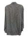 Valentino Vintage Size 16.5 Gray & White Cotton Micro Men's Long Sleeve Shirt Gray & White / 16.5
