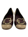 Gucci Shoe Size 39 Beige, Brown & Red Canvas & Leather Monogram Ballet Flats Beige, Brown & Red / 39
