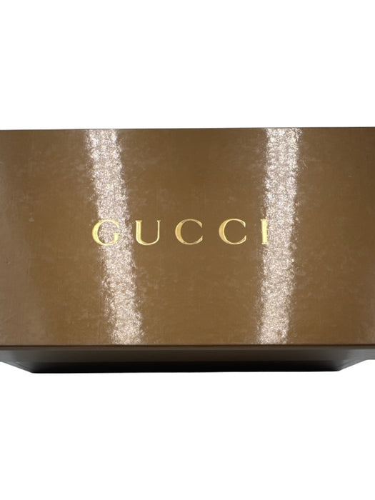 Gucci Shoe Size 39 Beige, Brown & Red Canvas & Leather Monogram Ballet Flats Beige, Brown & Red / 39