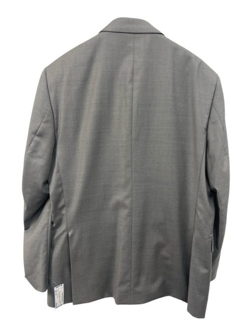Saks Fifth Ave Gray Wool Blend Solid 2 Button Men's Suit Gray / 44
